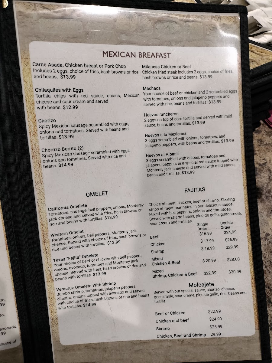 El Rosal #3 Menu - Image 3